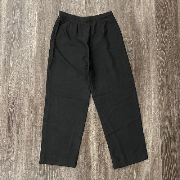 Giorgio Armani A Milano Borgonuovo 21 Black Label Pleated Cropped Trousers Grey - Picture 9 of 13